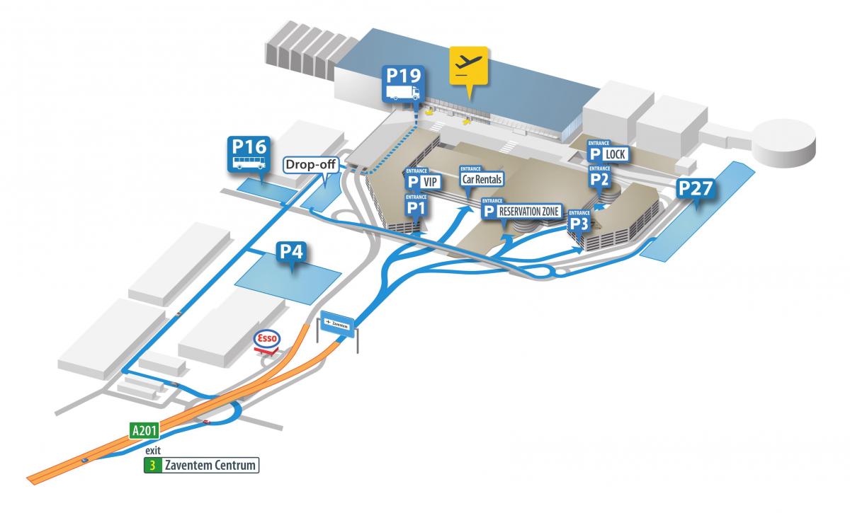 布鲁塞尔机场航站楼地图