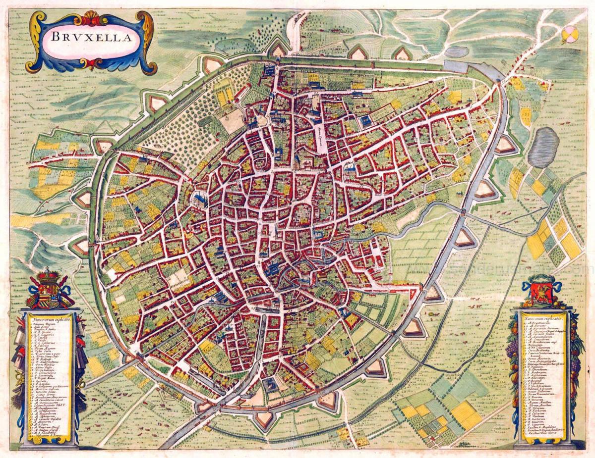 布鲁塞尔古董地图